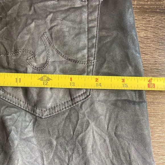 AG The Legging Ankle Super Skinny Wet Look Jeans 25R - Picture 13 of 13
